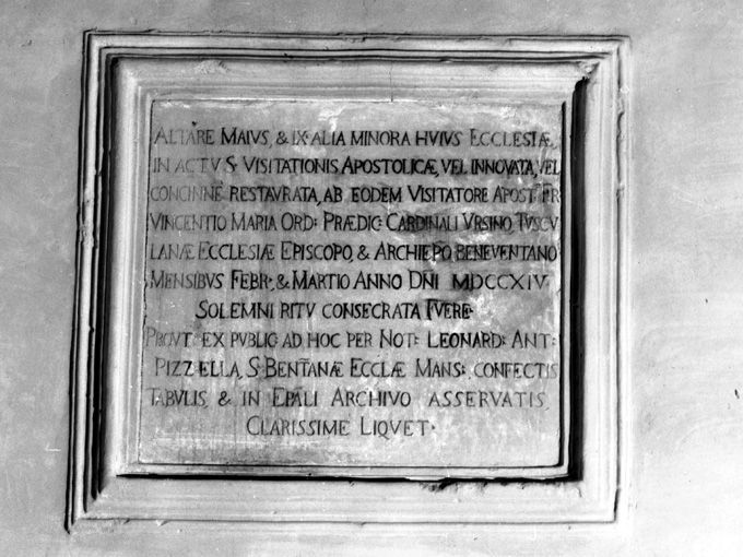 lapide - ambito pugliese (sec. XVIII)