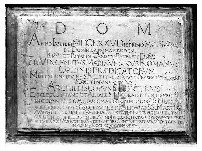 lapide - produzione pugliese (sec. XVII)