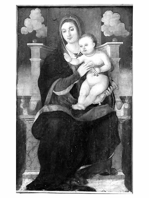Madonna con Bambino (dipinto) di Z.T (attribuito) (sec. XVI)