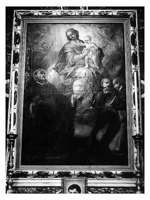 Madonna e Santi (dipinto) di Castellano Giuseppe (sec. XVIII)