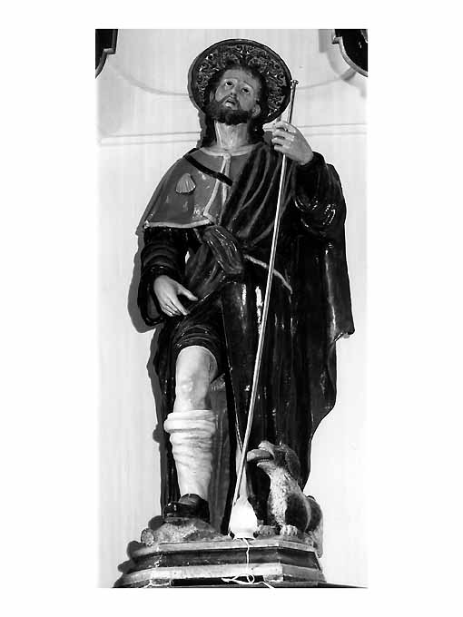 San Rocco (statua, opera isolata) - ambito napoletano (fine/inizio secc. XVII/ XVIII)