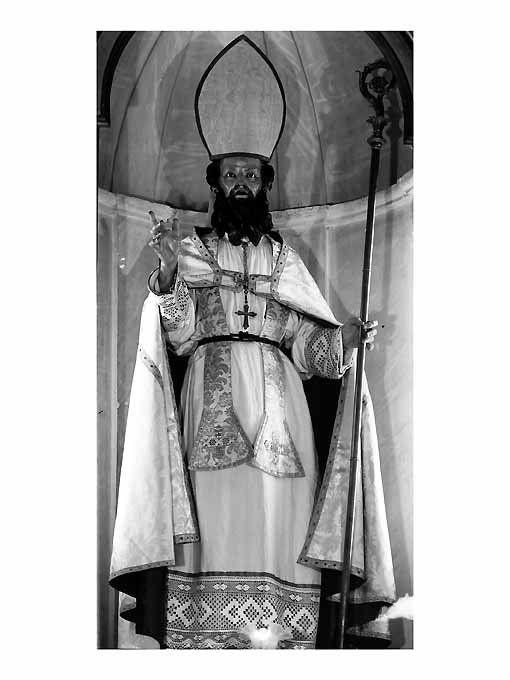 San Severo vescovo (statua, opera isolata) di Testa Arcangelo (sec. XIX)