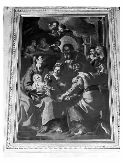 nascita di Maria Vergine (dipinto, opera isolata) - ambito napoletano (metà sec. XVIII)