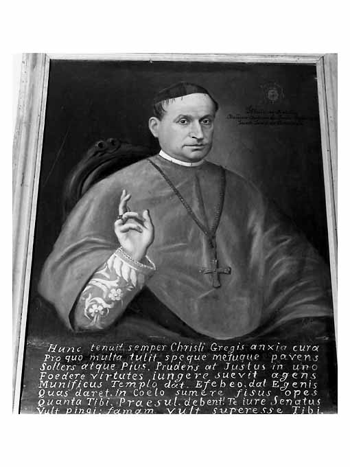 ritratto del vescovo A. Lascala (dipinto, opera isolata) - ambito pugliese (sec. XIX)