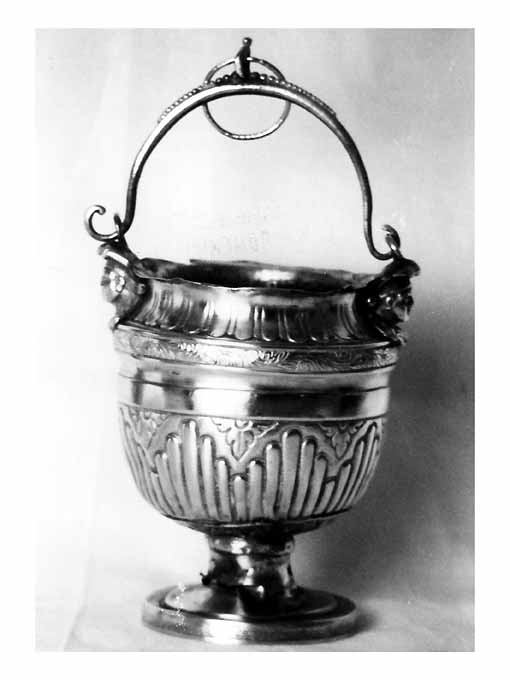 secchiello per l'acqua benedetta, opera isolata - ambito napoletano (sec. XIX)