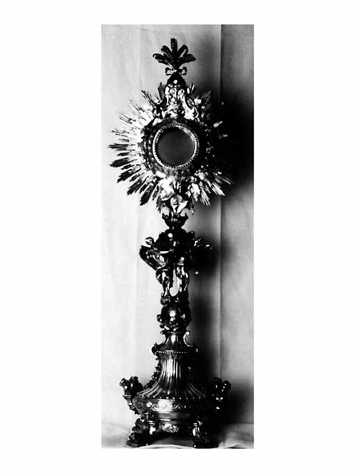 ostensorio, opera isolata - ambito Italia meridionale (ultimo quarto sec. XVIII)