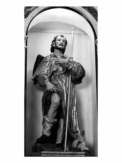 San Rocco (statua, opera isolata) di Palmieri Gregorio (sec. XVIII)
