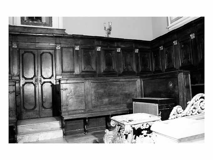 stalli del coro, opera isolata - ambito Italia meridionale (sec. XIX)