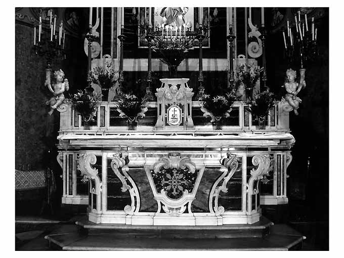 altare maggiore, opera isolata - ambito napoletano (seconda metà sec. XVIII)