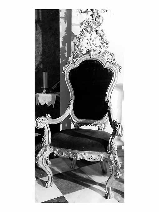 sedia, opera isolata - ambito Italia meridionale (seconda metà sec. XVIII)