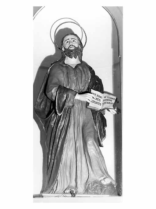 San Matteo (statua, opera isolata) di Sparavilla Gennaro (sec. XIX)