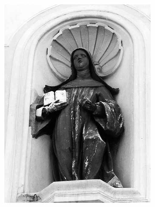 Santa Scolastica (statua, opera isolata) - ambito pugliese (seconda metà sec. XVII)