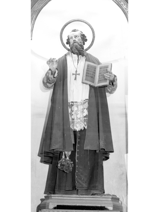 Sant'Agostino (statua, opera isolata) di Catello Vincenzo (sec. XIX)