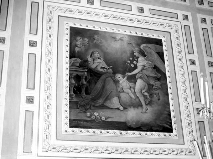 Annunciazione (dipinto, opera isolata) di Sparavilla Michele (sec. XX)