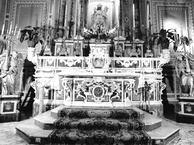 altare maggiore, opera isolata - ambito napoletano (secc. XVIII/ XIX)