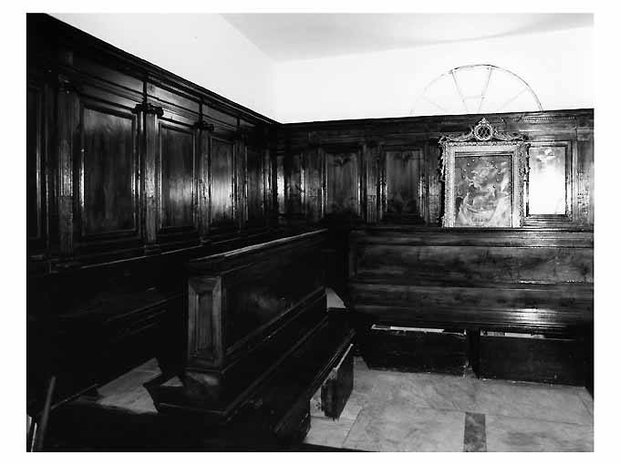 stalli del coro, opera isolata di Visconti Pasquale (ultimo quarto sec. XIX)