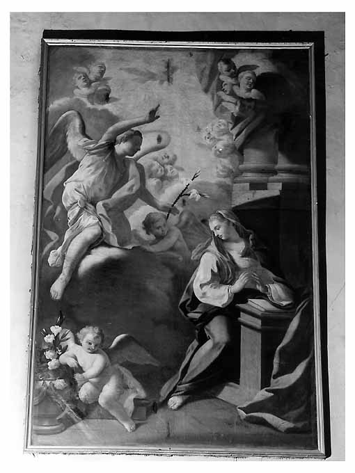 Annunciazione (dipinto, opera isolata) di Menzele Nicola (seconda metà sec. XVIII)