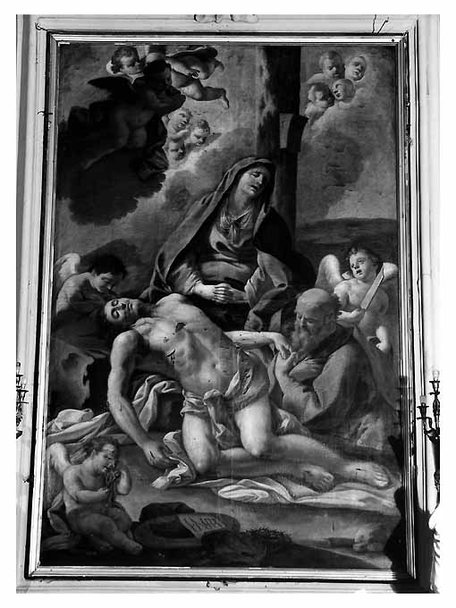 compianto sul Cristo morto (dipinto, opera isolata) di Menzele Nicola (seconda metà sec. XVIII)