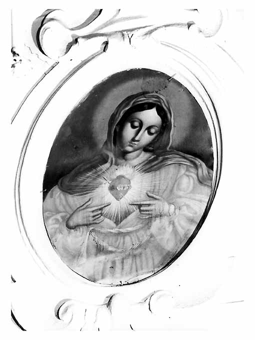 Sacro Cuore di Maria (dipinto, elemento d'insieme) - ambito pugliese (sec. XIX)