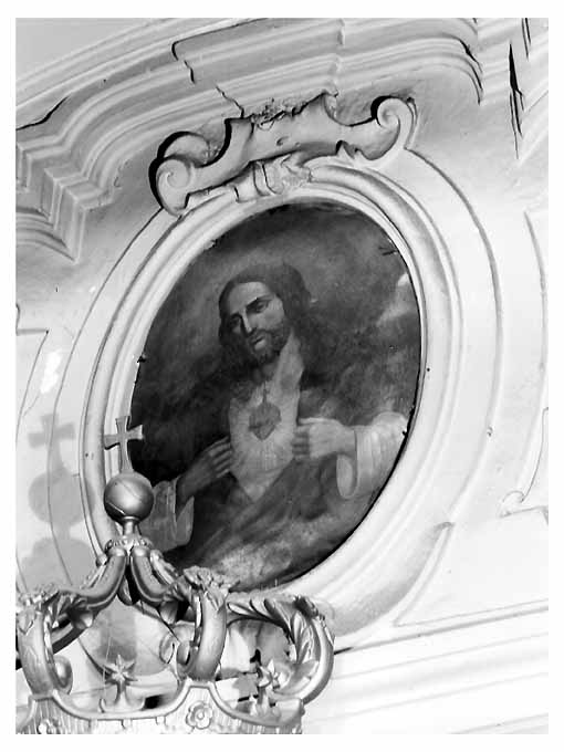 Sacro Cuore di Gesù (dipinto, elemento d'insieme) - ambito pugliese (sec. XIX)