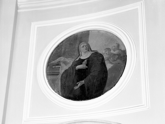 Santa Geltrude (dipinto, opera isolata) di Menzele Nicola (sec. XVIII)