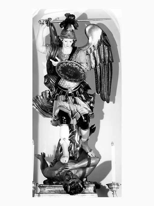 San Michele Arcangelo (statua, opera isolata) di Di Capita Pasquale, D'Antinone Stanislao (sec. XIX)