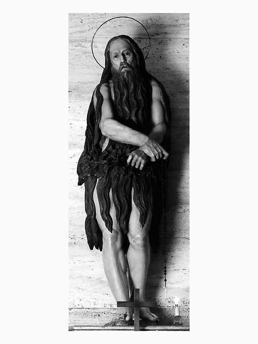 Sant'Onofrio anacoreta (statua, opera isolata) - produzione Italia meridionale (prima metà sec. XVIII)