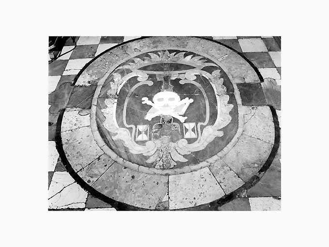 emblema dell'arciconfraternita della morte (pavimento, opera isolata) di Palmieri Gregorio, Palmieri Pietro (sec. XVIII)
