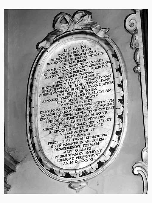 lapide, opera isolata - produzione pugliese (sec. XVIII)