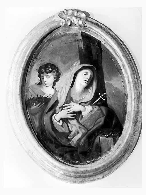 Madonna Addolorata (dipinto, opera isolata) - ambito napoletano (seconda metà sec. XVIII)