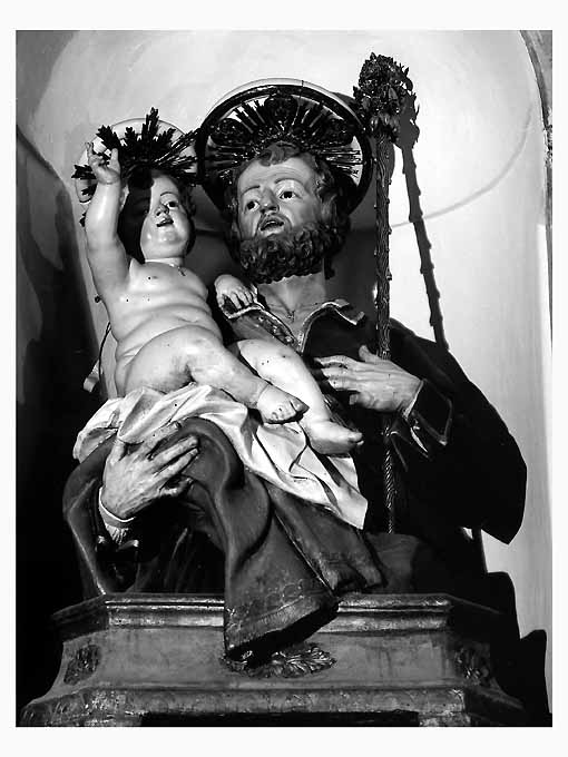San Giuseppe e Gesù Bambino (statua, opera isolata) di Marocco Sebastiano (metà sec. XVIII)