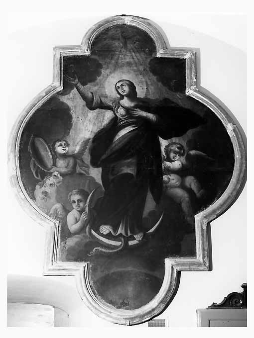 Madonna Immacolata (dipinto, opera isolata) - ambito napoletano (fine sec. XVII)