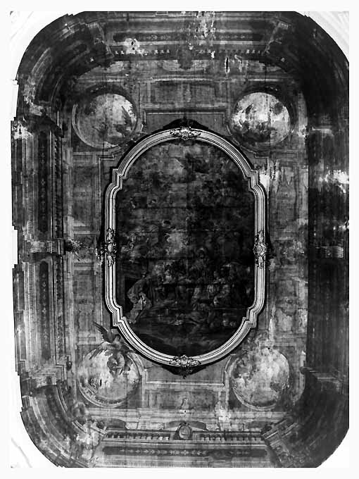 finte architetture con angioletti (dipinto, elemento d'insieme) - ambito pugliese (terzo quarto sec. XVIII)