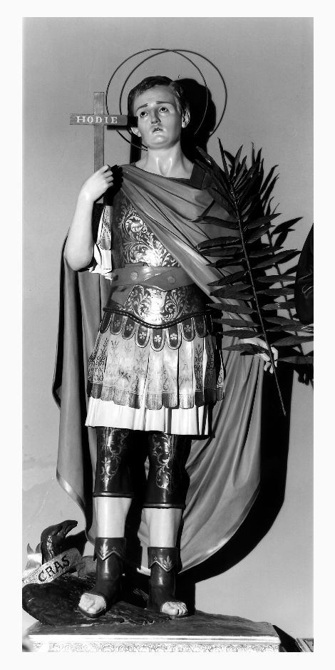 Sant'Espedito (statua, opera isolata) di Guacci (primo quarto sec. XX)