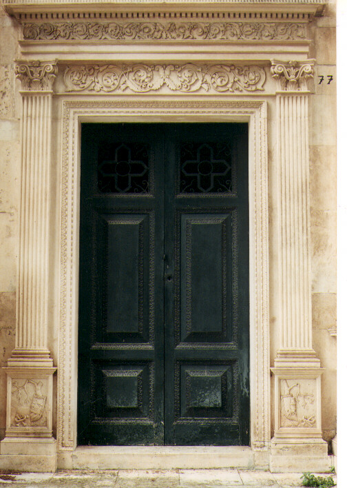 porta - a due battenti - ambito Italia meridionale (seconda metà sec. XIX)