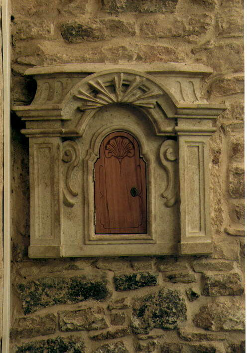 tabernacolo murale - ambito Italia meridionale (seconda metà sec. XVIII)