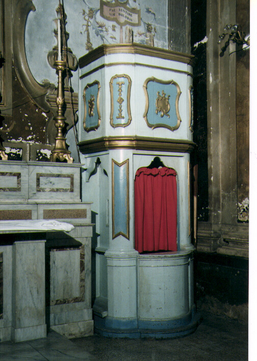 confessionale - ambito Italia meridionale (seconda metà sec. XVIII)