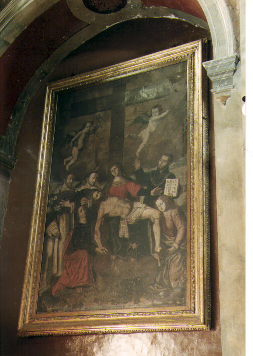 compianto sul Cristo morto (dipinto) - ambito Italia meridionale (sec. XVIII)