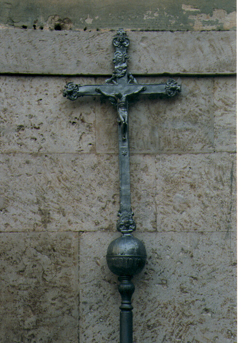 croce processionale - ambito napoletano (seconda metà sec. XVIII)