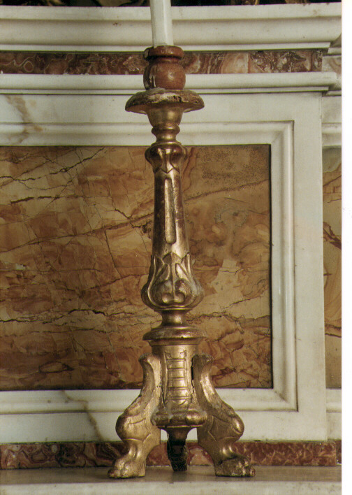 candeliere d'altare, serie - ambito Italia meridionale (prima metà sec. XIX)