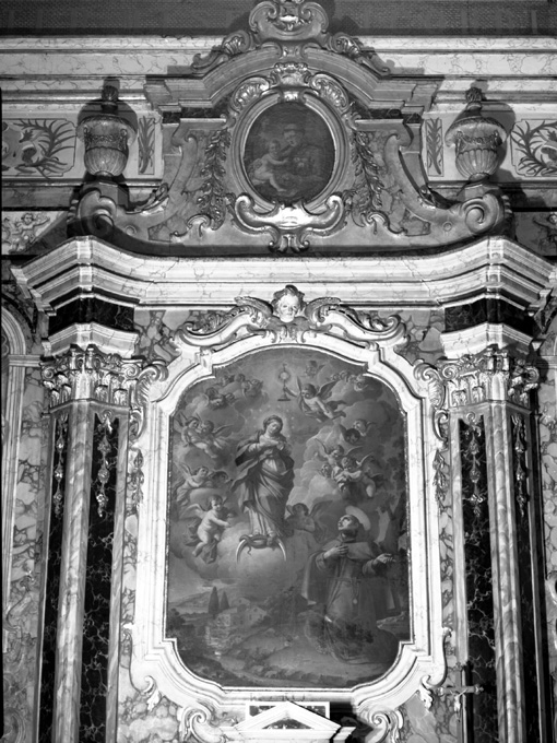 Immacolata Concezione e Santo francescano (dipinto) di Fato Vincenzo (sec. XVIII)