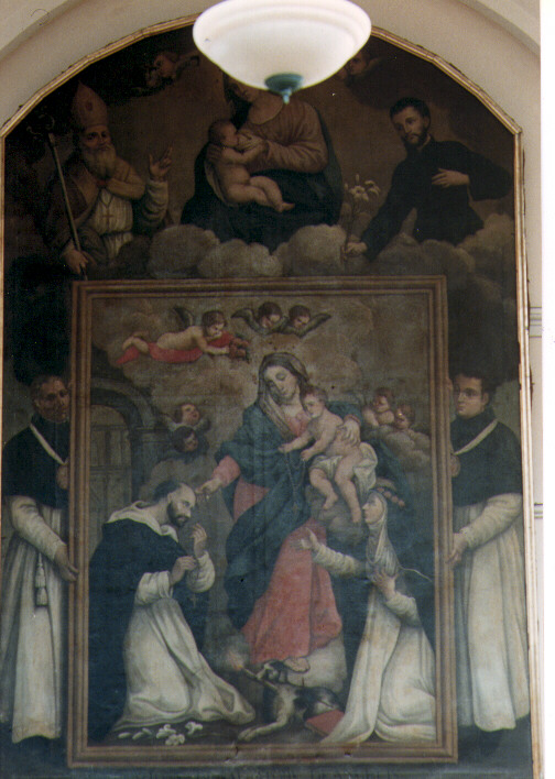 Madonna delle Grazie/ Madonna del Rosario (dipinto) di Calò Saverio (sec. XIX)