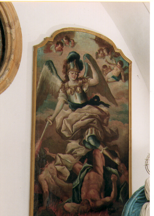 San Michele Arcangelo (dipinto) di Carella Francesco (sec. XVIII)