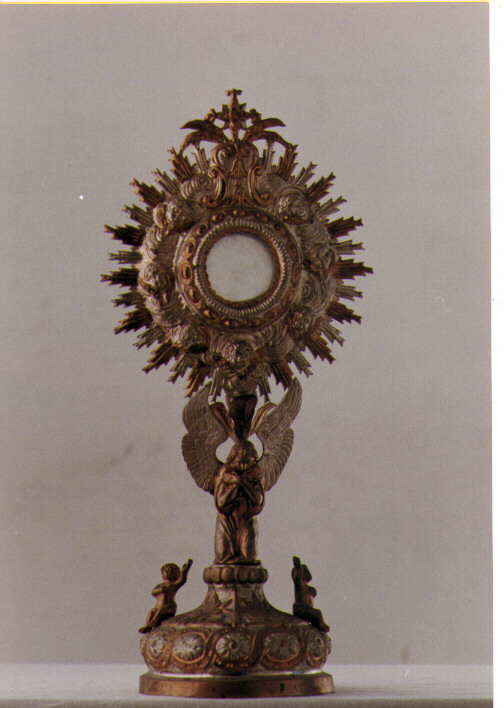 ostensorio - a raggiera - ambito napoletano (fine/inizio secc. XIX/ XX)