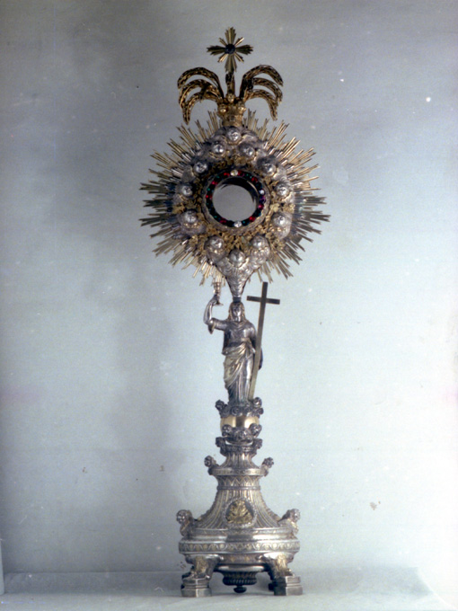 ostensorio - a raggiera di Caruso Vincenzo (bottega) (sec. XIX)