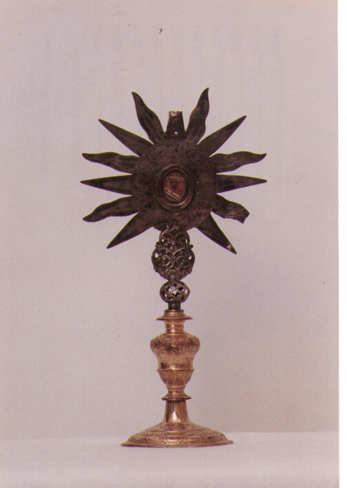 reliquiario - a ostensorio - ambito napoletano (secc. XVII/ XVIII)