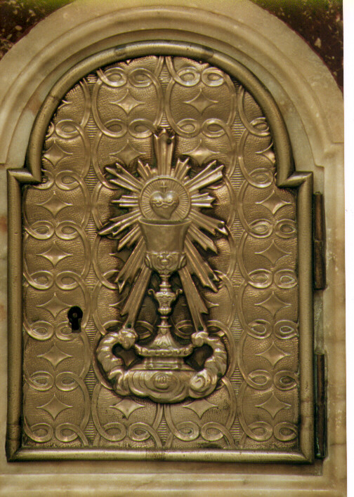 Calice Eucaristico (sportello di tabernacolo) - ambito Italia meridionale (ultimo quarto sec. XIX)