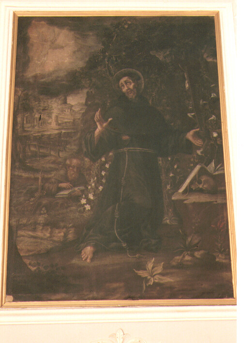 San Francesco d'Assisi riceve le stimmate (dipinto) di Menga Giulio Antonio (sec. XVII)