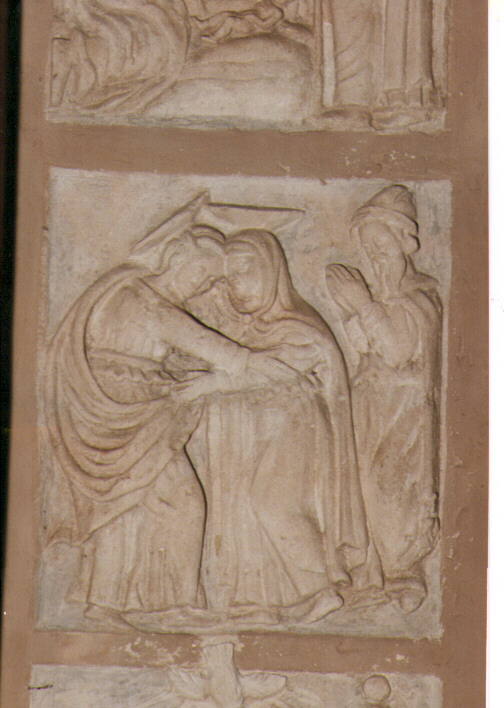 visitazione (formella) - ambito Italia meridionale (sec. XVI)