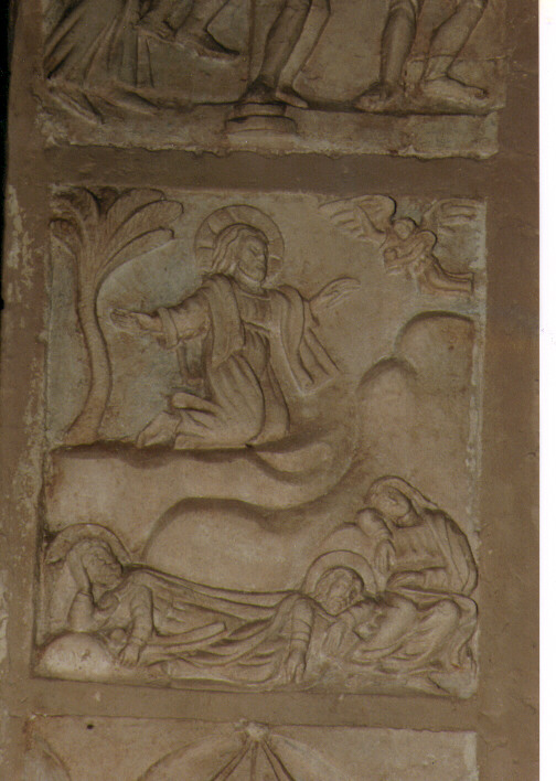 orazione di Cristo nell'orto di Getsemani (formella) - ambito Italia meridionale (sec. XVI)